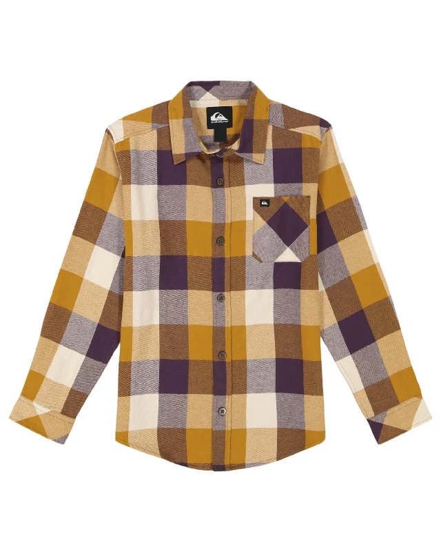 Men's Regular-Fit Shirts for a Classic FitBoys 8-16 Mother Fly Long Sleeve Flannel Shirt - Bone Brown Men's Regular-Fit Shirts for a Classic FitBoys 8-16 Mother Fly Long Sleeve Flannel Shirt - Bone Brown