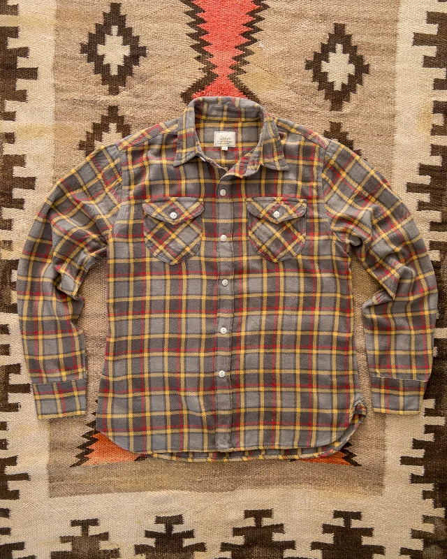 Men's Slim-Fit Shirts for a Flattering ShapeWashed Flannel Workshirt - Dusk Plaid