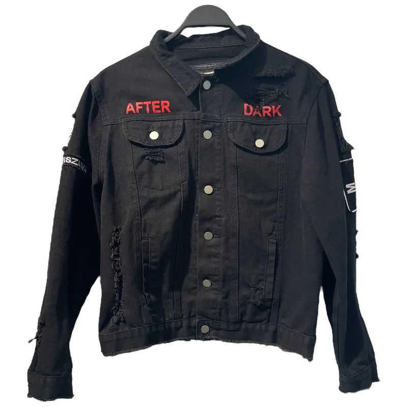 XXXL Men's JeansMISBHV/Denim Jkt/L/Denim/BLK/Graphic/AFTERDARK