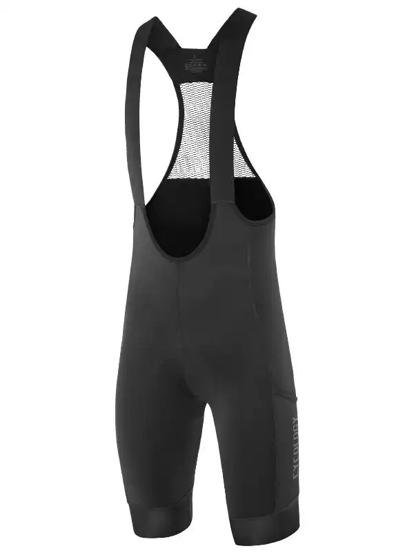 Lightweight Men's Linen PantsCycology Men's Cargo Bib Shorts Black