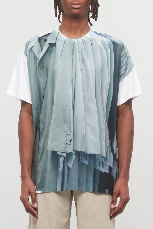 Comme Des Garçons Homme Plus Tromp-L'œil T-Shirt in Grey
