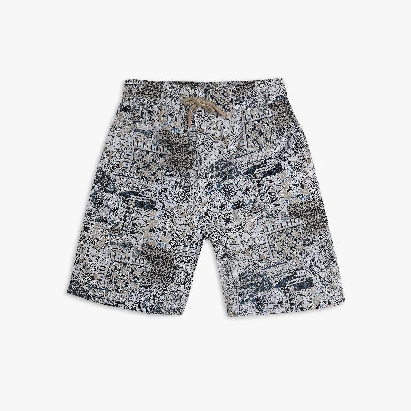 Men's Pants with Stain-Resistant TreatmentBoys Regular Fit Printed Mid Rise Shorts Men's Pants with Stain-Resistant TreatmentBoys Regular Fit Printed Mid Rise Shorts
