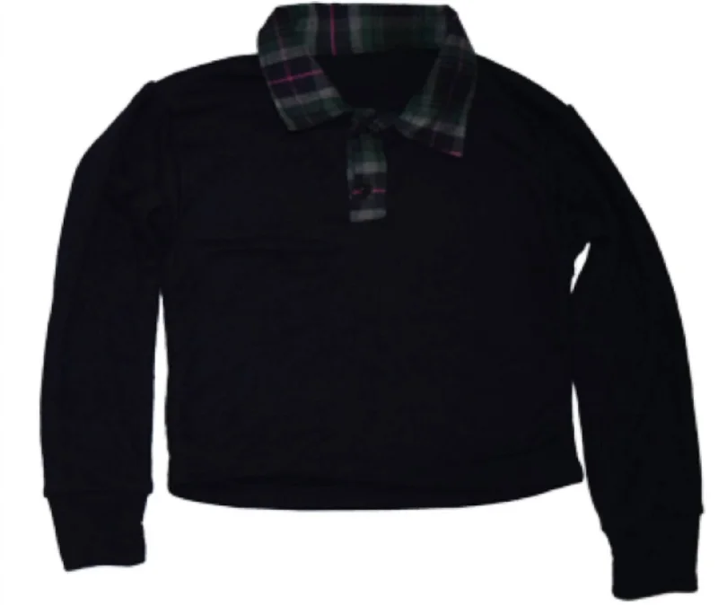 Men's Shirts with Plaid PatternsBoy's Sweatshirt In Navy