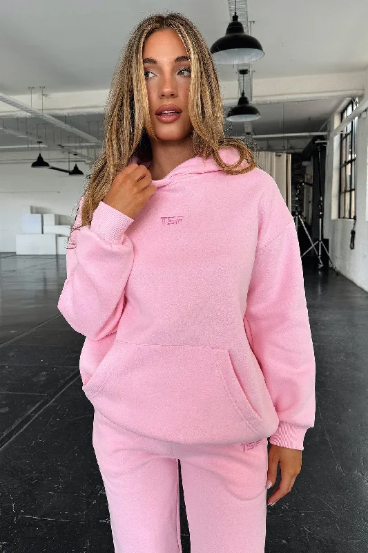 Stylish Men's Turtleneck SweatersKaztek Hoodie - Pink