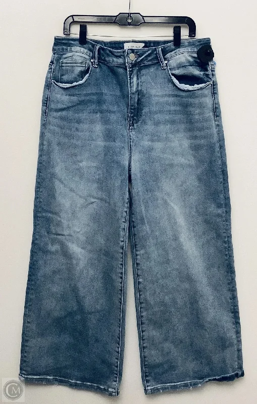 Baggy Cargo Men's JeansJeans Straight By Risen In Blue Denim, Size: 1x