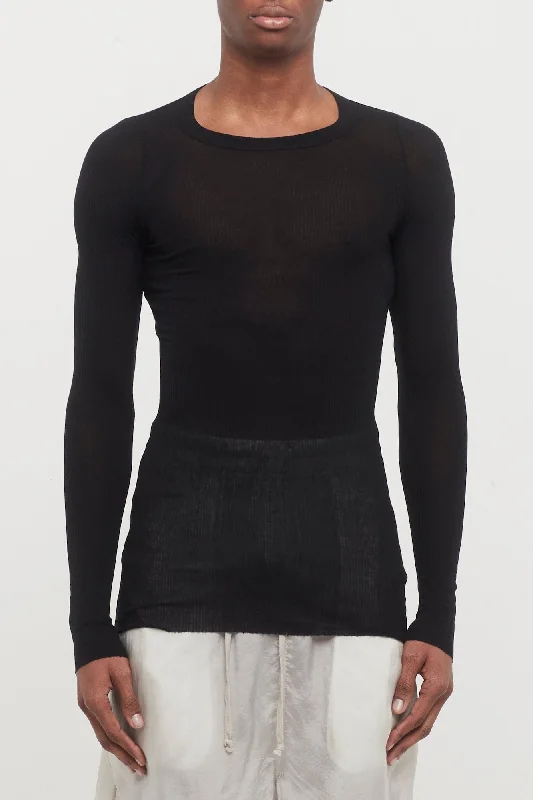 Rick Owens Rib LS T in Black
