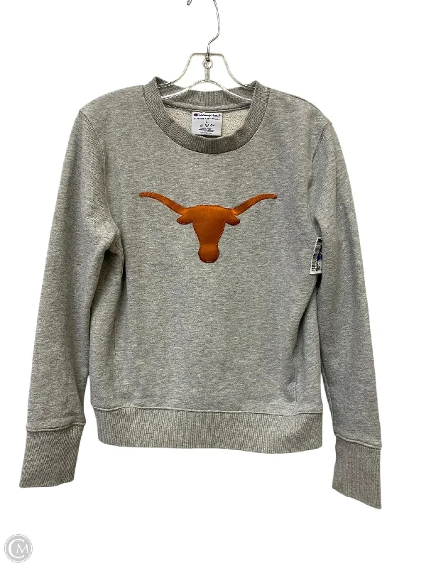 Men's Hoodies with Vintage StyleSweatshirt Crewneck By Champion In Grey, Size: S