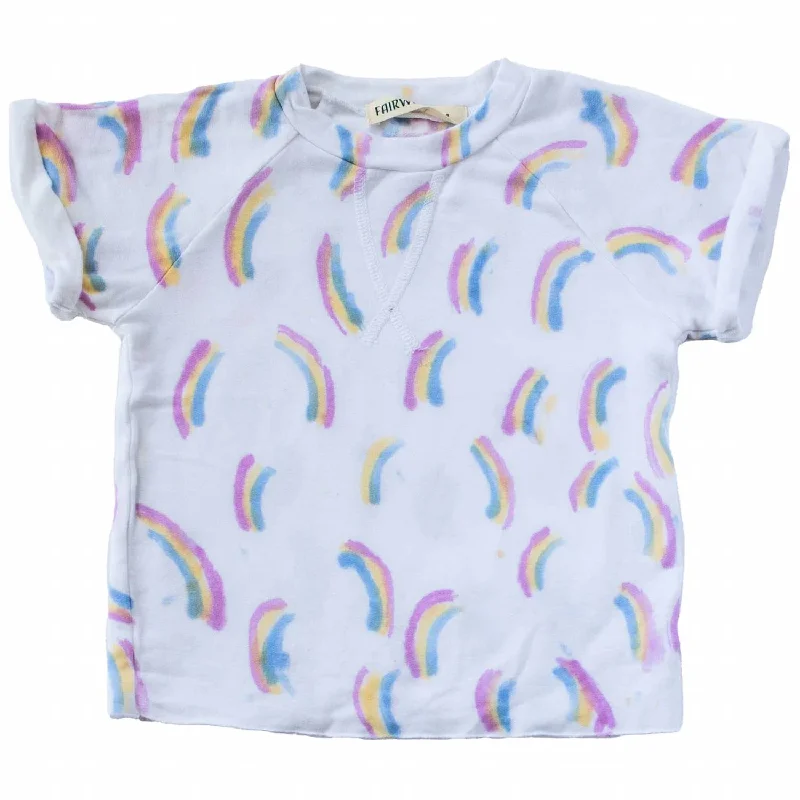 Men's Shirts with Barrel CuffsGirl's Surfrider Tee Top In Rainbow