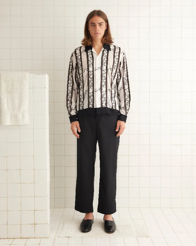 Men's Checkered Shirts for a Retro FeelLattice Sprig Long Sleeve Shirt