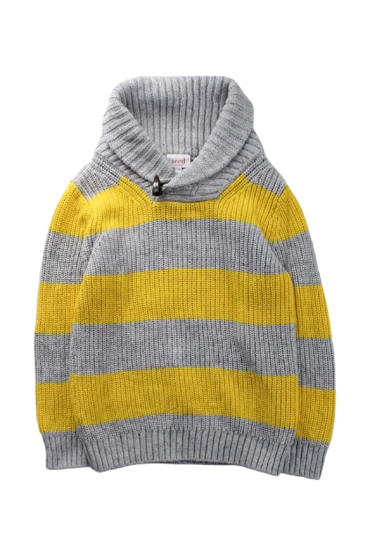 Men's Sweaters with Skinny FitsSeed Knit Sweater With Hood 5T