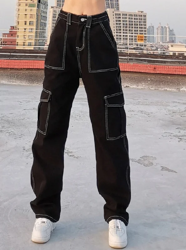 Affordable Men's JeansKittenAlarm - Womens Fashion Trends Pockets Patchwork Baggy Jeans Fashion Streetwear 100% Cotton Women Denim Trouser Loose Cargo Pants Korean Jeans Harajuku Affordable Men's JeansKittenAlarm - Womens Fashion Trends Pockets Patchwork Baggy Jeans Fashion Streetwear 100% Cotton Women Denim Trouser Loose Cargo Pants Korean Jeans Harajuku