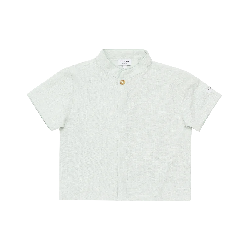 Layered Men's Henley ShirtsIntan Linen Shirt | Mint Green