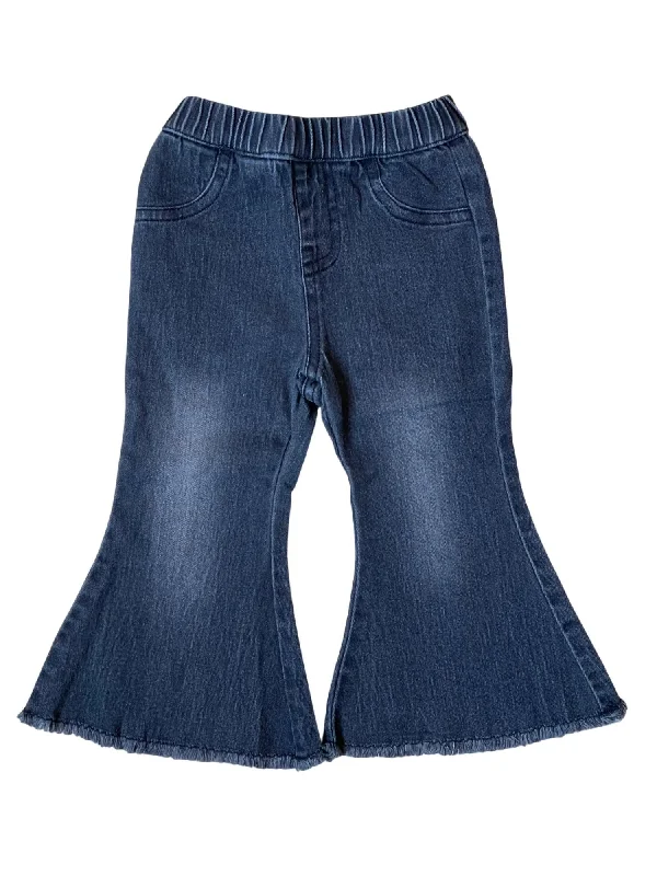 Sustainable Eco-Friendly Men's JeansGirl's “Sophie” Bell Bottom Flare Denim In Black Wash Sustainable Eco-Friendly Men's JeansGirl's “Sophie” Bell Bottom Flare Denim In Black Wash