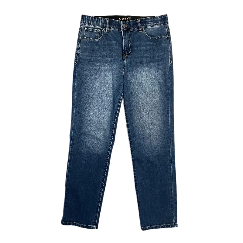 High-Waisted Men's JeansJeans Straight By Curve Appeal In Blue Denim, Size: 6