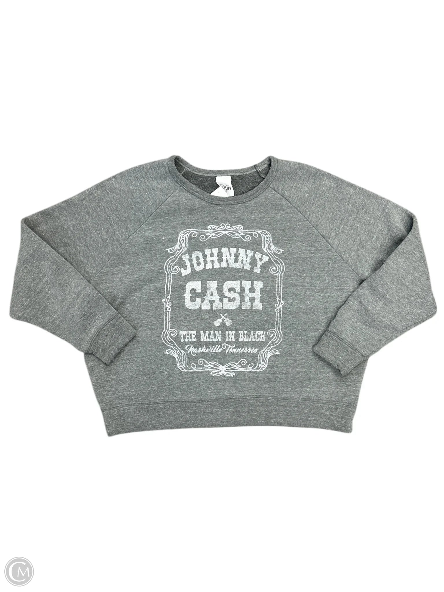 Men's Hoodies with Breathable FabricSweatshirt Crewneck By Cmb In Grey, Size: L