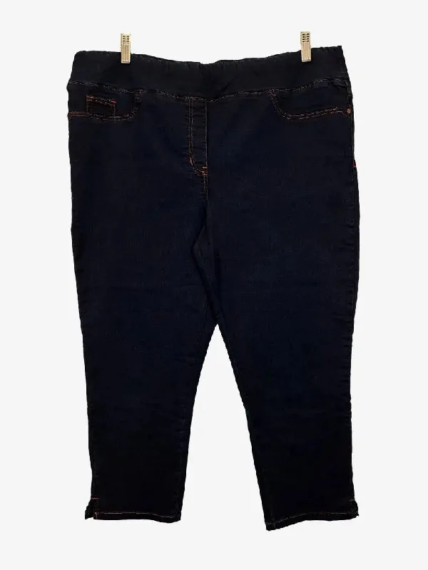 Rip and Tear Men's JeansBlue Illusion Everyday Dark Wash Stretch Jeans Size 20