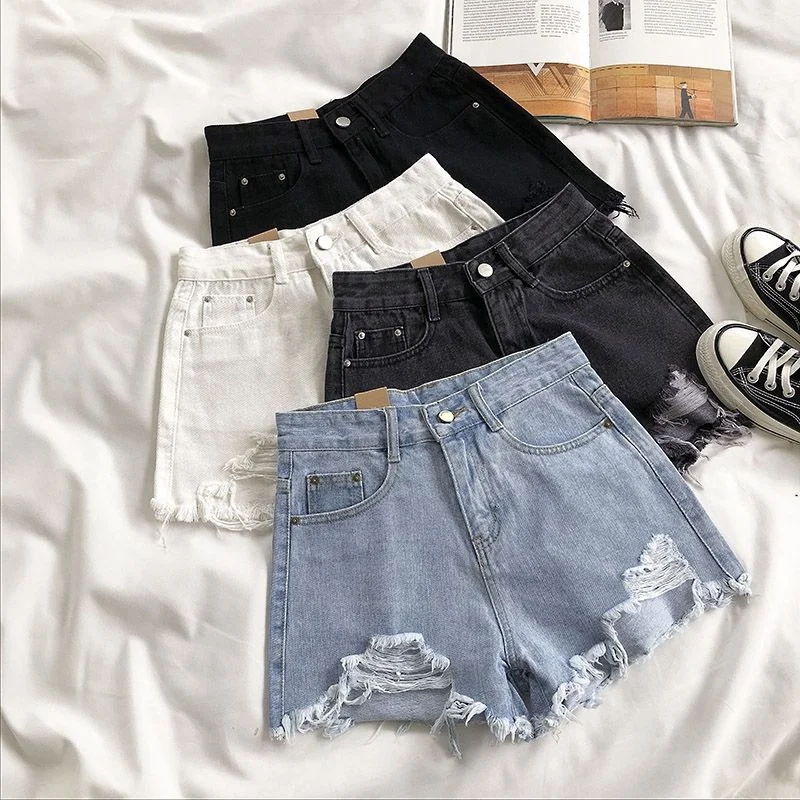 XL Men's JeansKittenAlarm - Casual High Waist Denim Shorts Women Summer Pocket Tassel Hole Ripped jeans Short Female Femme Short Pants Women XL Men's JeansKittenAlarm - Casual High Waist Denim Shorts Women Summer Pocket Tassel Hole Ripped jeans Short Female Femme Short Pants Women