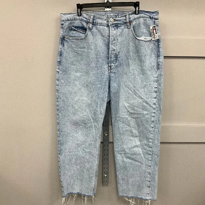 Relaxed-Fit Men's JeansJEANS STRAIGHT by OLD NAVY In BLUE DENIM, Size: 16