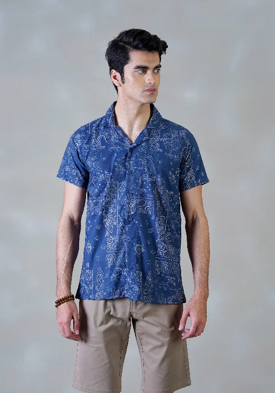 Comfortable Men's Flannel ShirtsEthnic Print Cubic Shirt