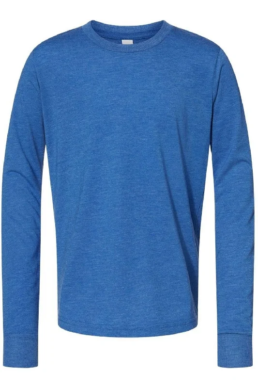 Men's Shirts with Wrinkle-Resistant FabricBELLA + CANVAS Youth Triblend Long Sleeve Tee Men's Shirts with Wrinkle-Resistant FabricBELLA + CANVAS Youth Triblend Long Sleeve Tee