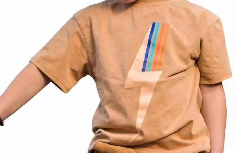 Men's Dressy Shirts for Formal EventsBoy's The Retro-Wash Spark Tee In Brown