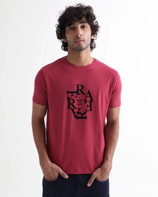 Men's Shirts with Chest PocketsRare Rabbit Men'S Burma Red T-Shirt Cotton Lycra Fabric Short Sleeves Round Neck Slim Fit Men's Shirts with Chest PocketsRare Rabbit Men'S Burma Red T-Shirt Cotton Lycra Fabric Short Sleeves Round Neck Slim Fit