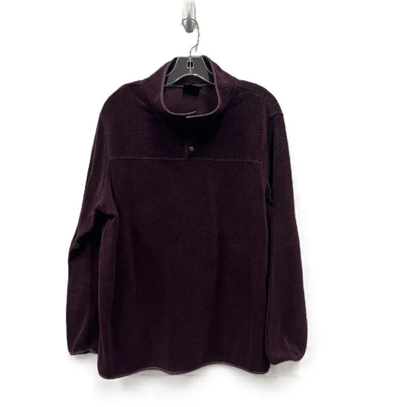 Men's Hoodies for SnowshoeingAthletic Sweatshirt Collar By 32 Degrees In Purple, Size: 1x