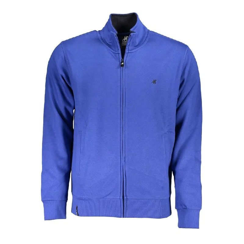 Men's Sweaters for Dressy EventsU.S. Grand Polo Chic Long Sleeve Zip-Up Polo Men's Sweatshirt