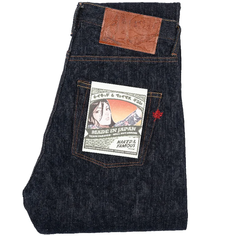 Casual Ripped Men's JeansEasy Guy - MIJ12 - Aomidori Selvedge