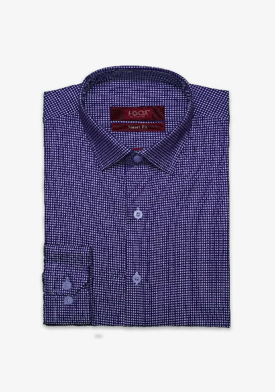 Men's Tailored Shirts for a Sharp AppearancePurple Checkered Dress Shirt