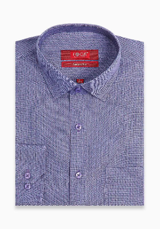 Durable Men's Work ShirtsPurple Stripe Shirt