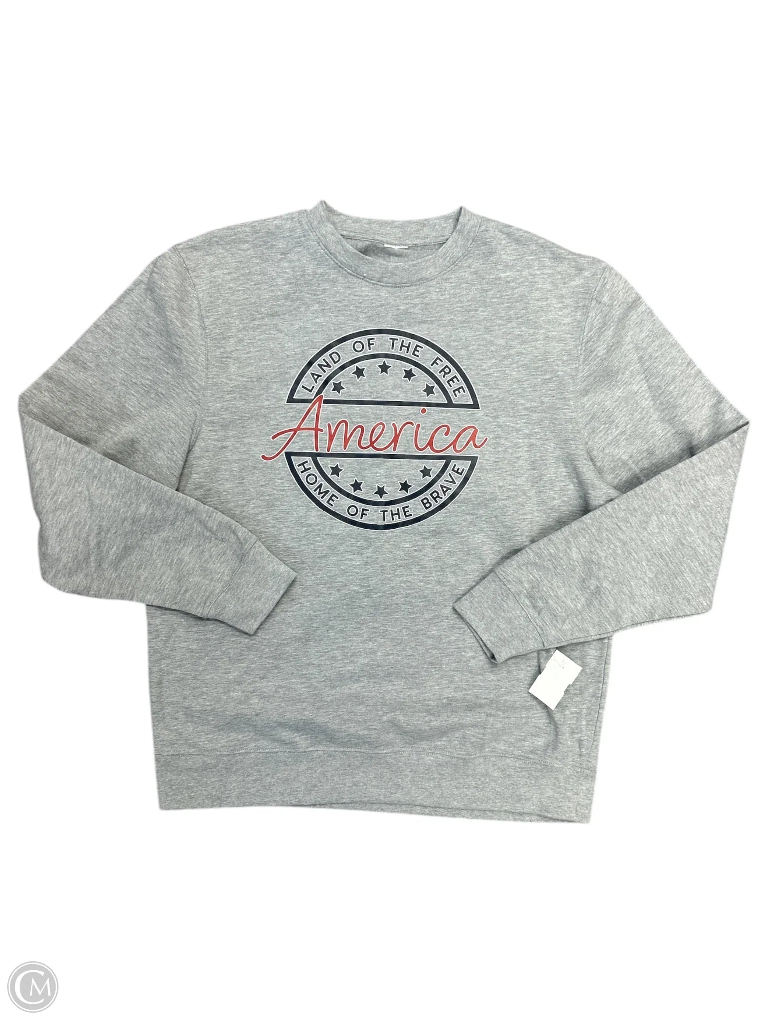 Men's Hoodies for AutumnSweatshirt Crewneck By Cme In Grey, Size: L