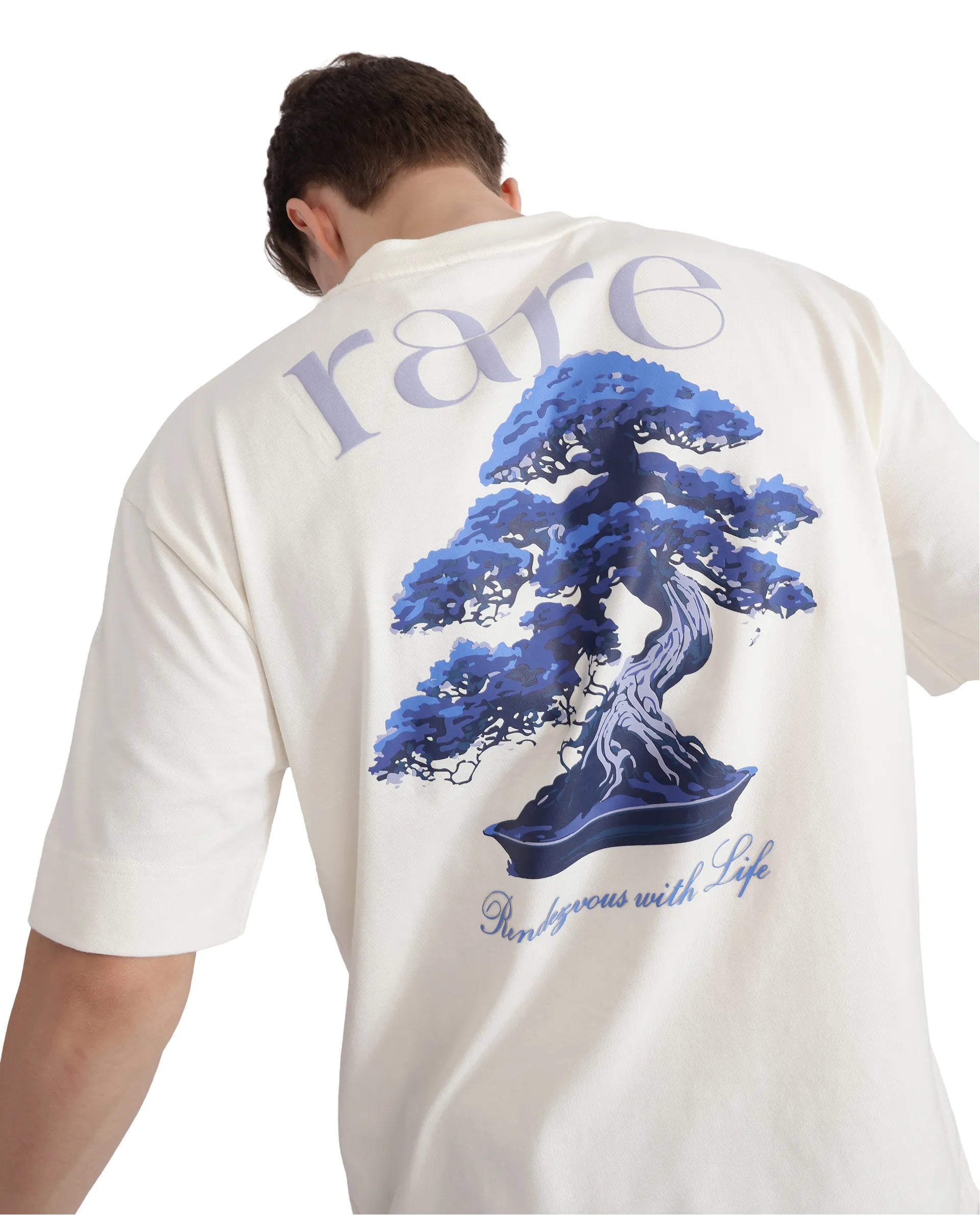 Men's Shirts with Antimicrobial TreatmentRare Rabbit Men Bonz-1 Off White Knitted Short Sleeve Crew Neck Boxy Fit Printed T-Shirt Men's Shirts with Antimicrobial TreatmentRare Rabbit Men Bonz-1 Off White Knitted Short Sleeve Crew Neck Boxy Fit Printed T-Shirt