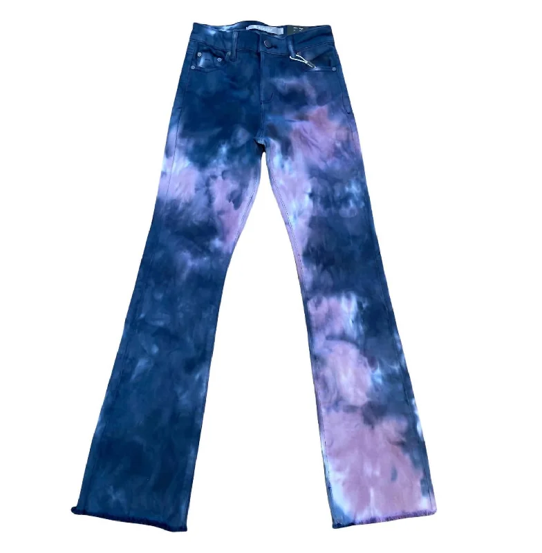 Men's Jeans with EmbroideryKids Tie Dye High Rise Bootcut Jeans In Blue