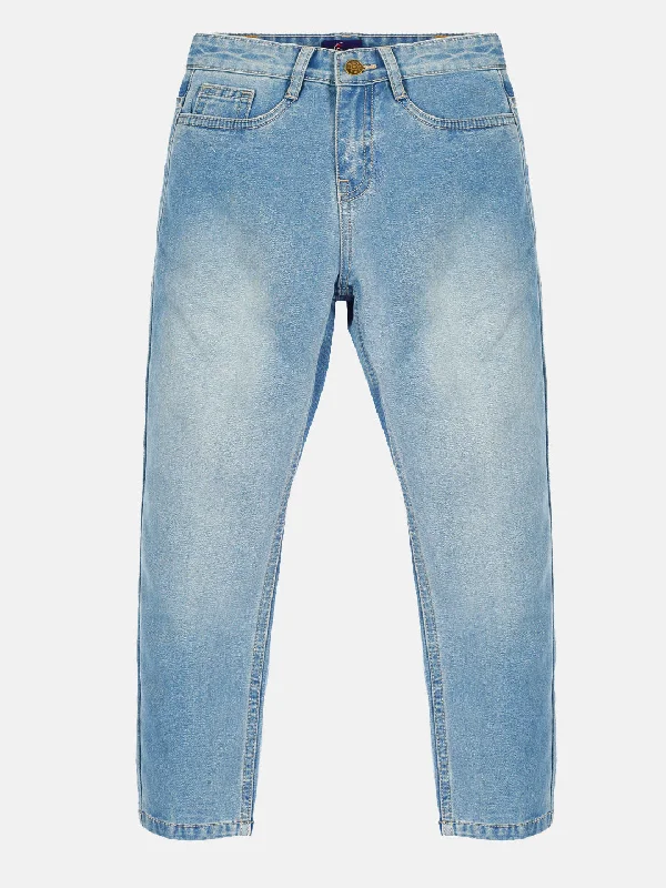 Wide-Leg Men's JeansBoys Basic 5 Pocket Denim Pant