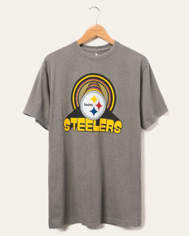 Men's Shirts with Embellished SleevesNFL Infinite Vibe Steelers Flea Market Tee