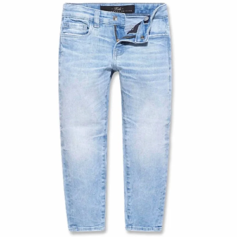 Designer Skinny Men's JeansBoulder Denim In Sky Blue
