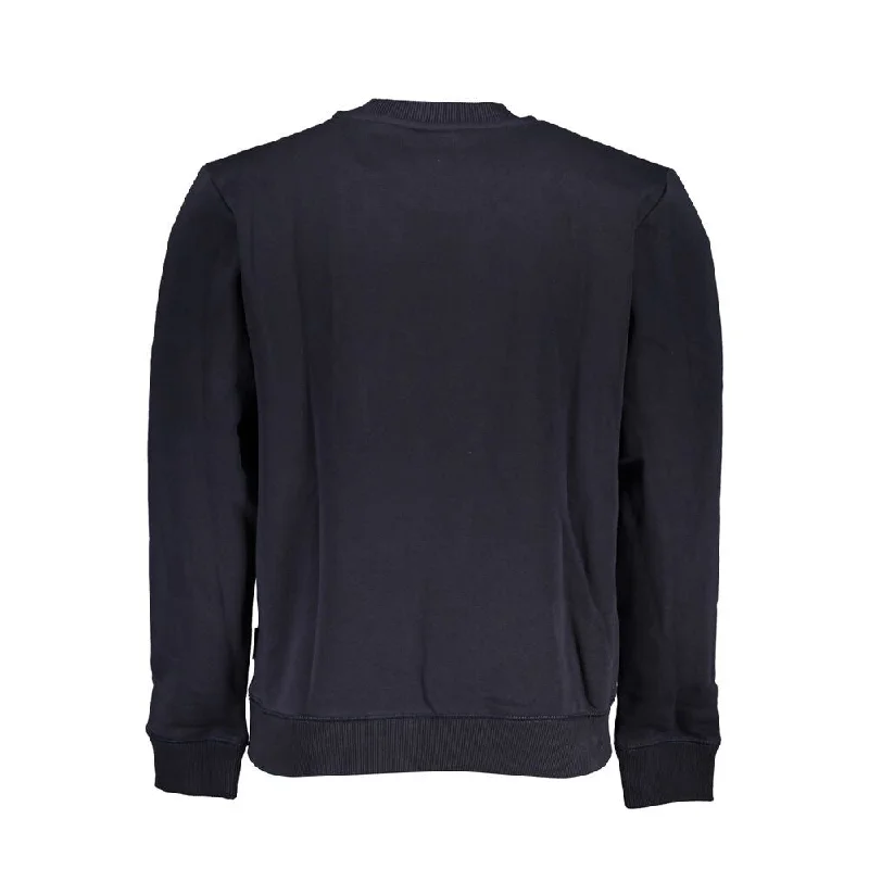 Men's Sweaters with Asymmetrical HemlinesNapapijri Blue Cotton Men Men's Sweater