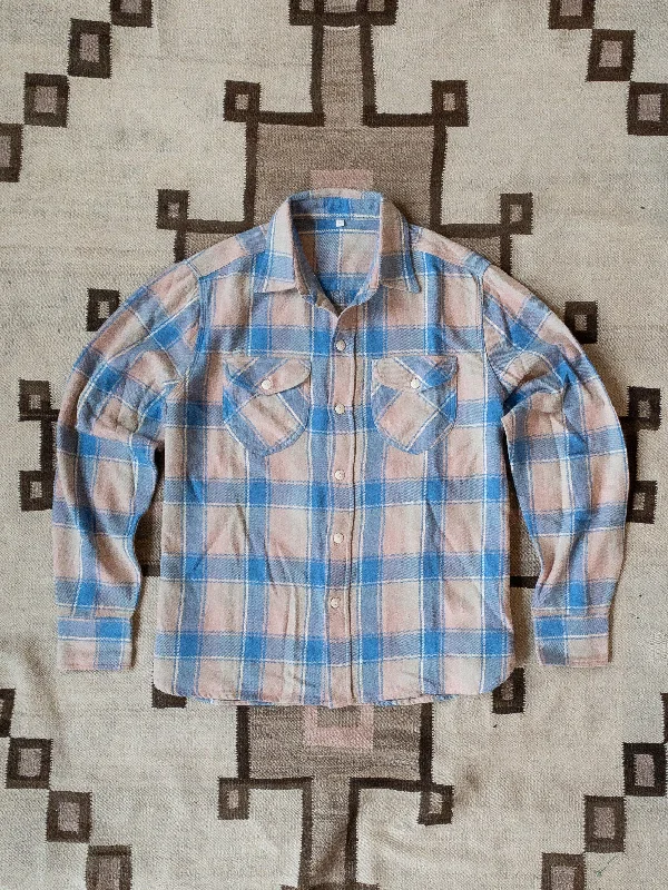 Men's Tab-Collar Shirts for a Crisp LookWashed Flannel Workshirt - Marine Blue Hearth Plaid