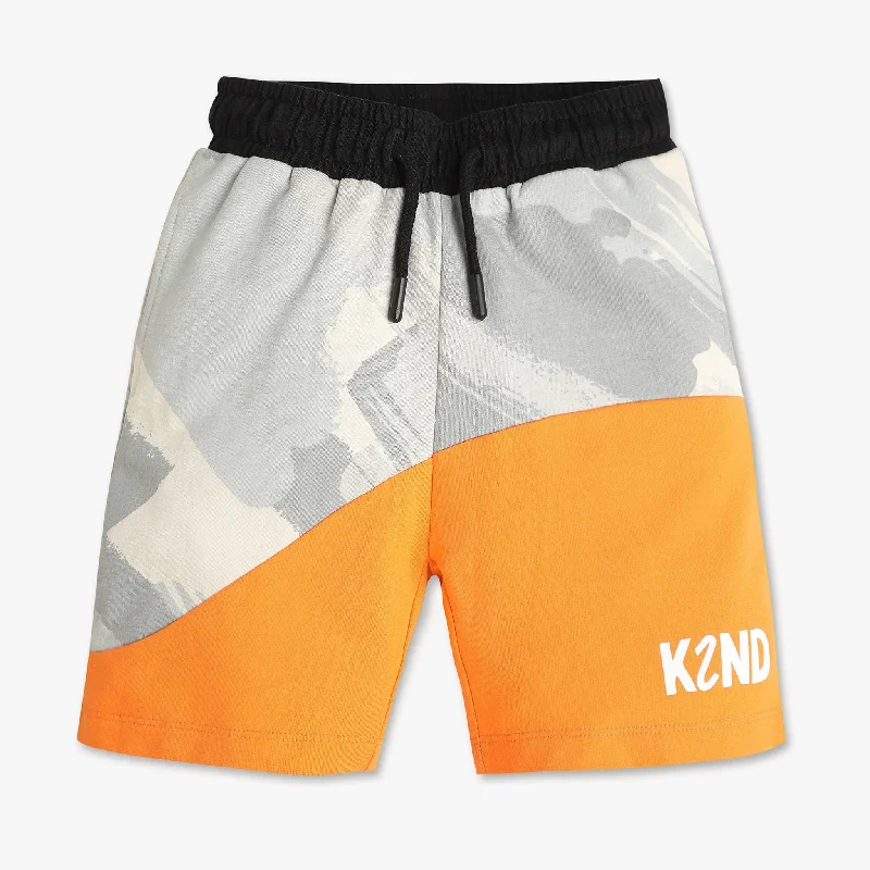 Men's Pants with Welt PocketsBoys Cut and Sew Knee Length Shorts