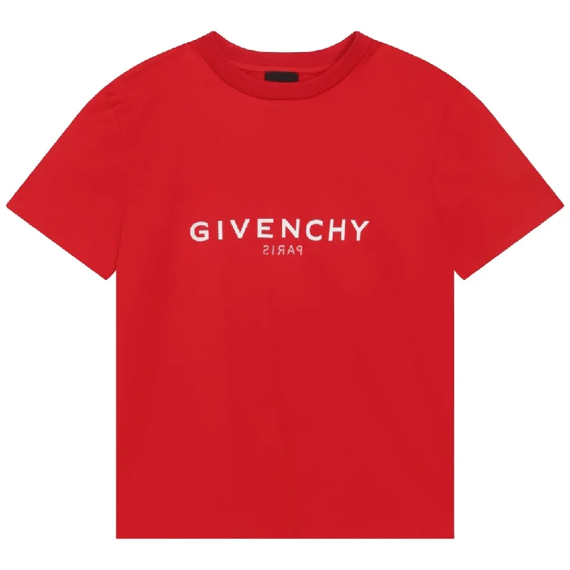 Men's Shirts with Antimicrobial TreatmentRed Logo T-Shirt