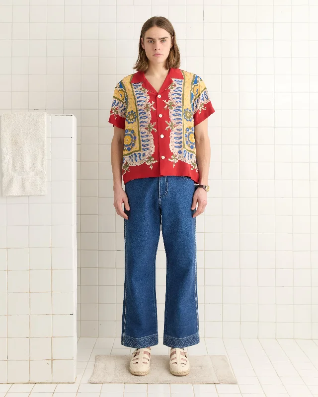 Men's Hawaiian Print Shirts for Luau PartiesBricolage Short Sleeve Shirt