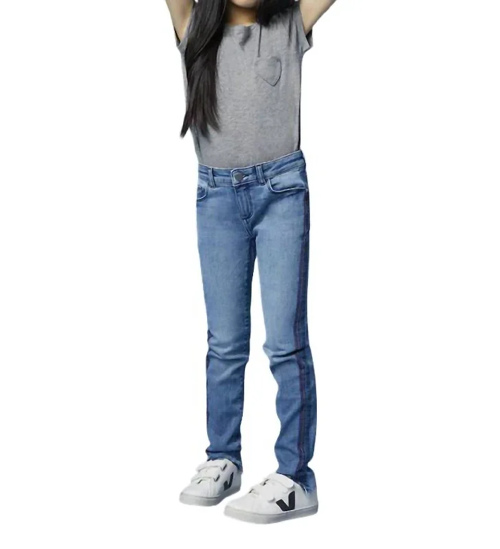 Trendy Men's JeansChloe Jean In Thunder Stripe