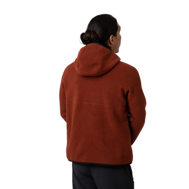 Men's Coats with Contrast StitchingMen's Teca Fleece Hooded Half-Zip Jacket