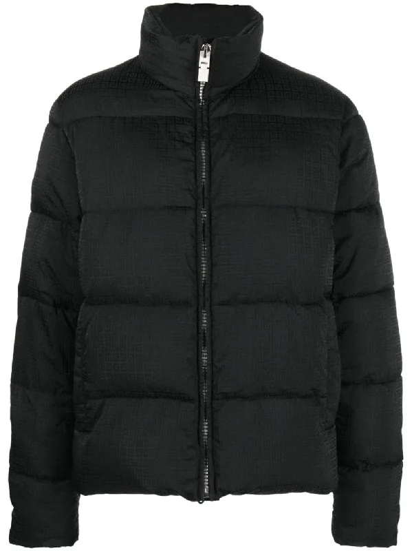 Men's Coats with Tactical Features4G-Print Zip-Up Padded Jacket