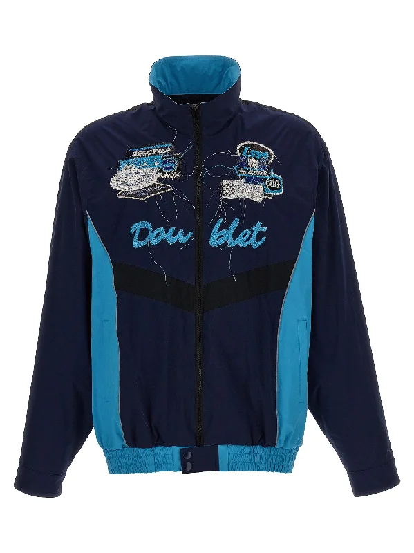 Warm Men's Down JacketsA.i. Patches Embroidery Jacket