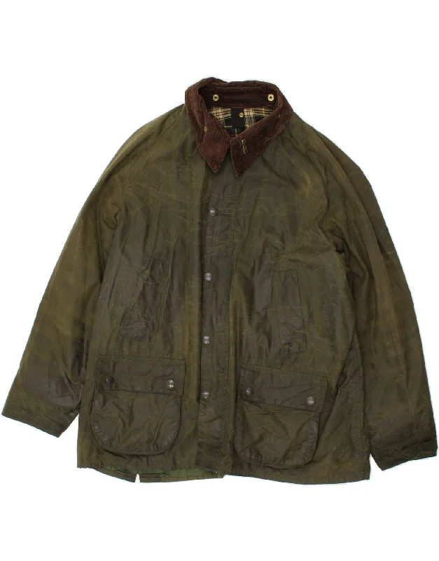 Men's Coats with Tactical FeaturesBARBOUR Mens Bedale Waxed Cotton Jacket Size 50 2XL Green Men's Coats with Tactical FeaturesBARBOUR Mens Bedale Waxed Cotton Jacket Size 50 2XL Green