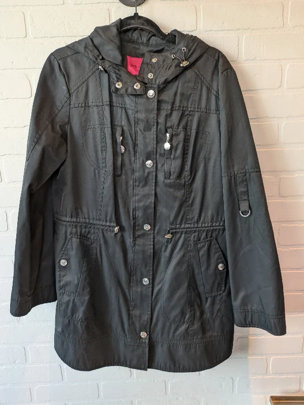 Men's Coats for Mild WeatherBlack Jacket Utility Betsey Johnson, Size L