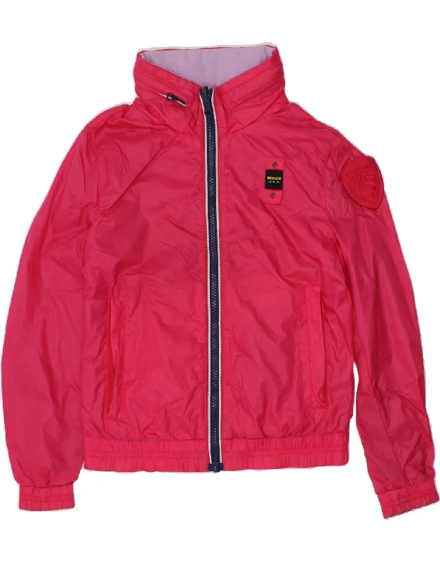 Classic Men's Trench CoatsBLAUER Girls Reversible Jacket 7-8 Years Pink Polyamide