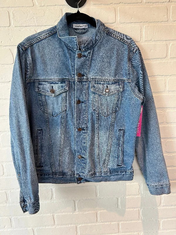 Men's Coats with Tactical FeaturesBlue Denim Jacket Denim Canton Walker, Size M